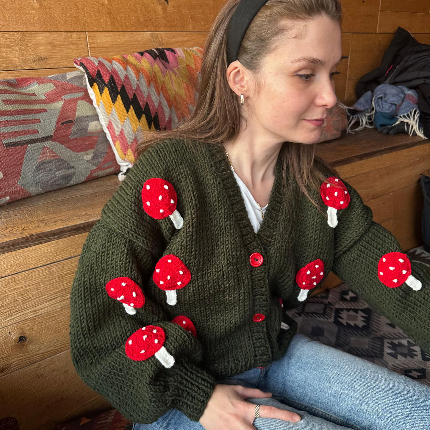 LEI Cardigan - Mushroom