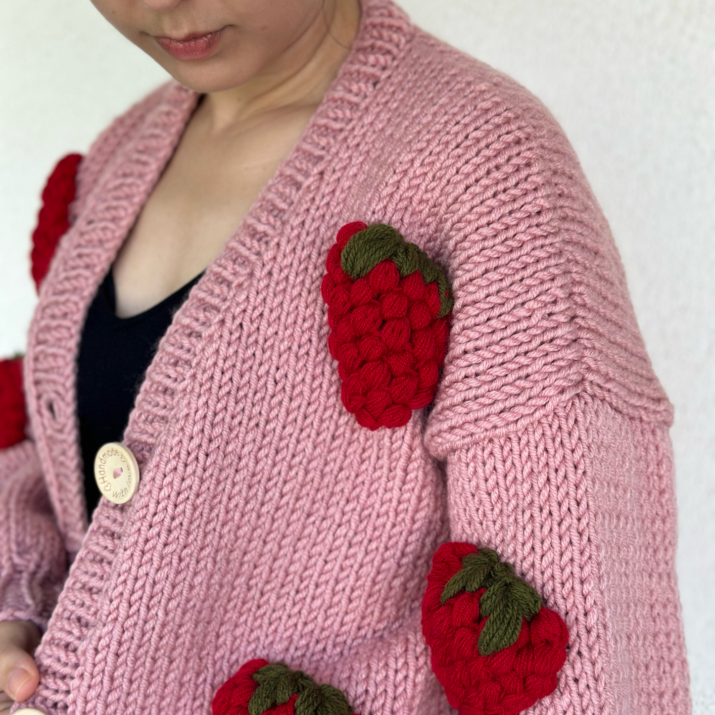 Lei Cardigan - Strawberry
