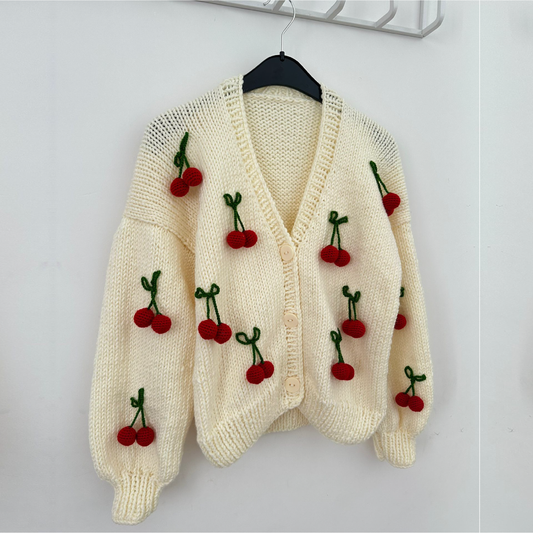 Lei Cardigan - Cherry